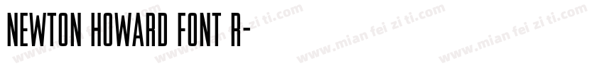 Newton Howard Font R字体转换